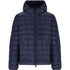 Diesel Plain Navy Blue Padded Hooded Jacket S